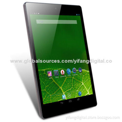 7.85-inch Tablet PC, 3G, with MTK8389 Quad Core Cortex A7 1.2GHz/1024*768 Resolution and Dual Camera